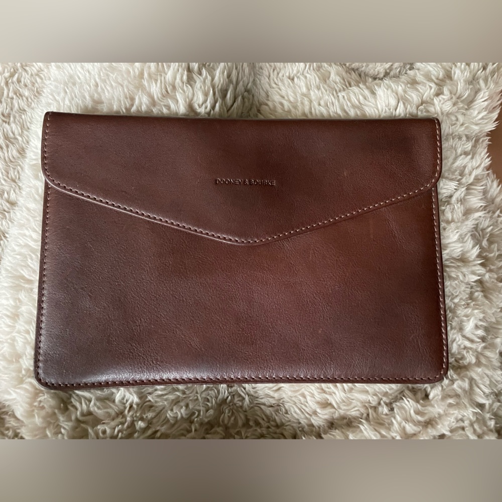 Dooney & Bourke clutch with plaid lining
